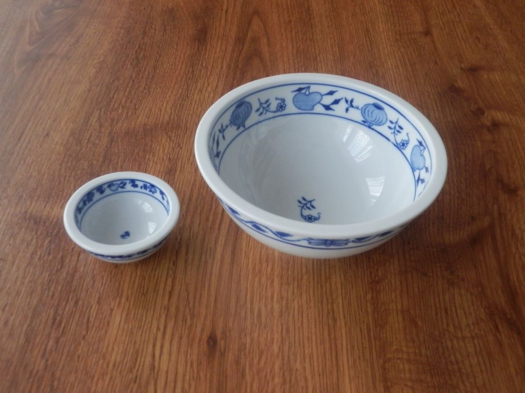 Cibulak misa guľatá Bep 5, 19,5 cm cibulový porcelán originálny cibulák Dubí