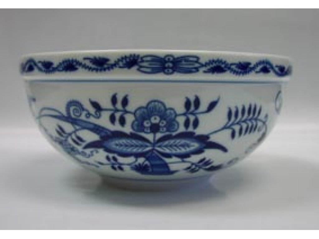 Cibulák Mísa kulatá velká 20 cm originální cibulákový porcelán Dubí, cibulový vzor,