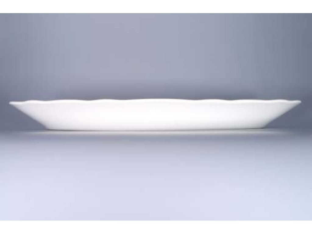 Zwiebelmuster Oval Bowl for Fish 57cm, Original Bohemia Porcelain from Dubi