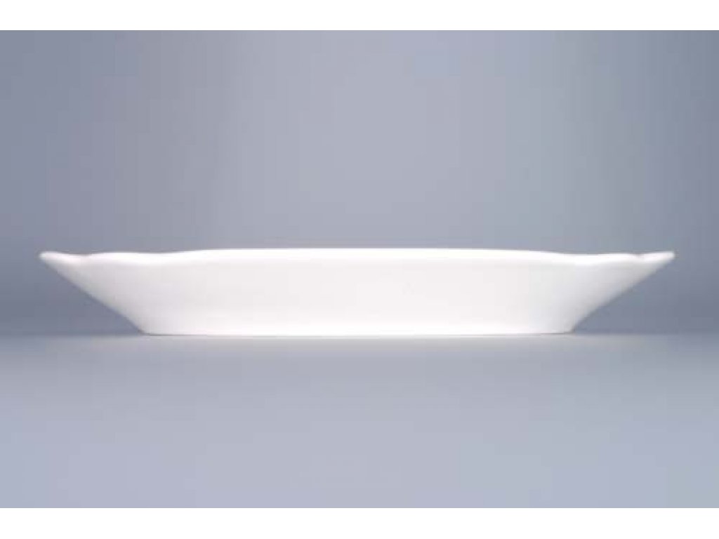 Cibulák misa plochá hranatá 24 cm cibulový porcelán originálny cibulák Dubí 2. akosť