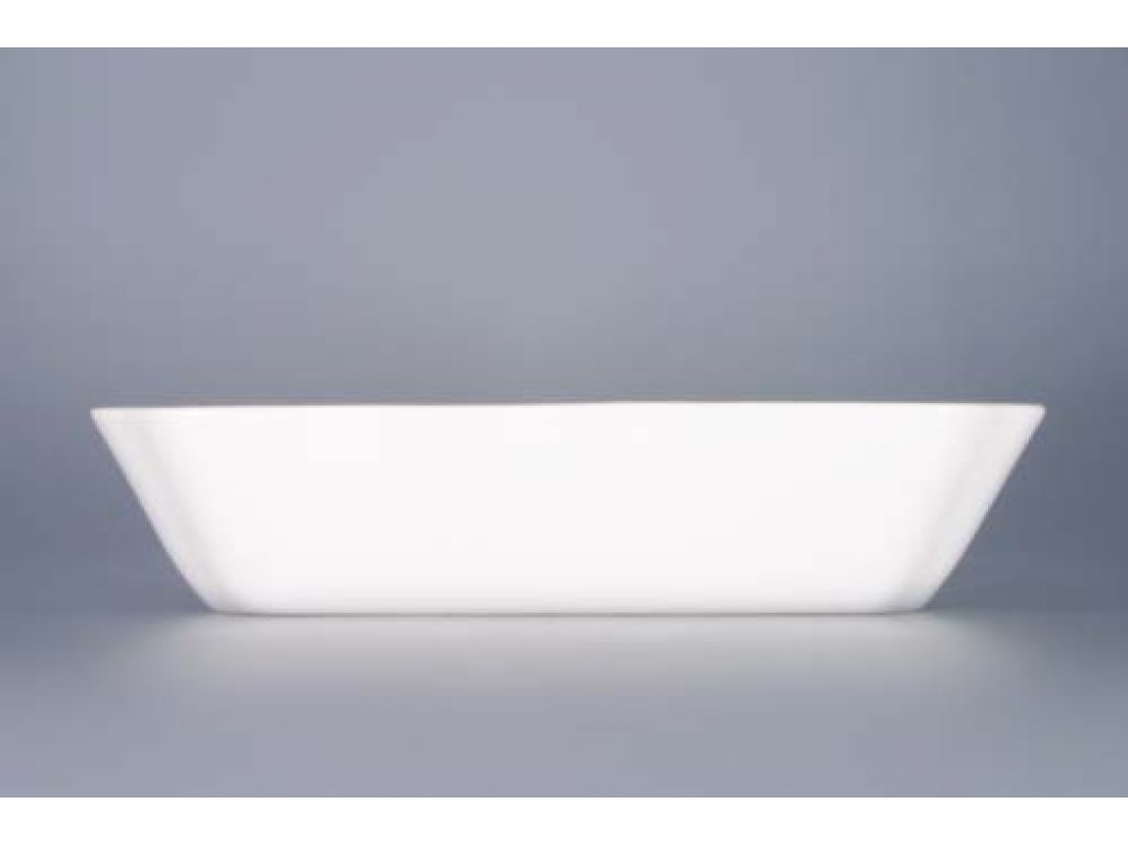 Zwiebelmuster Salad Dish Square 21cm, Original Bohemia Porcelain from Dubi