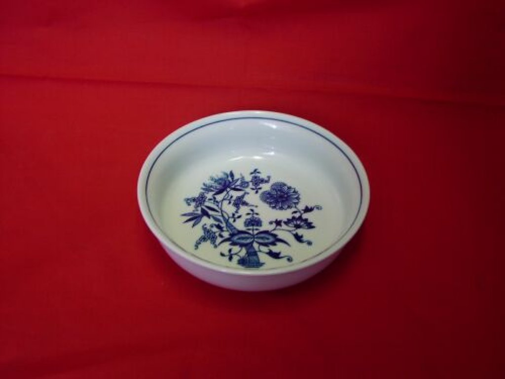 Cibulák Mísa zapékací kulatá malá 16,2 cm originální cibulákový porcelán Dubí, cibulový vzor,