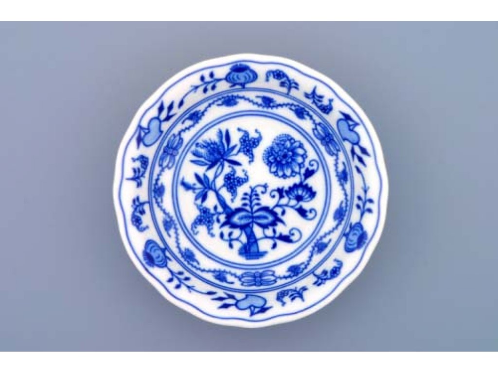 Cibulák miska kompotová 13 cm originální cibulákový porcelán Dubí, cibulový vzor,