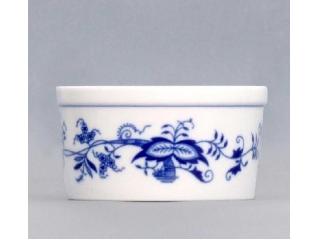 Cibulák Miska zapékací Mufi 0,20 l originální cibulákový porcelán Dubí, cibulový vzor,