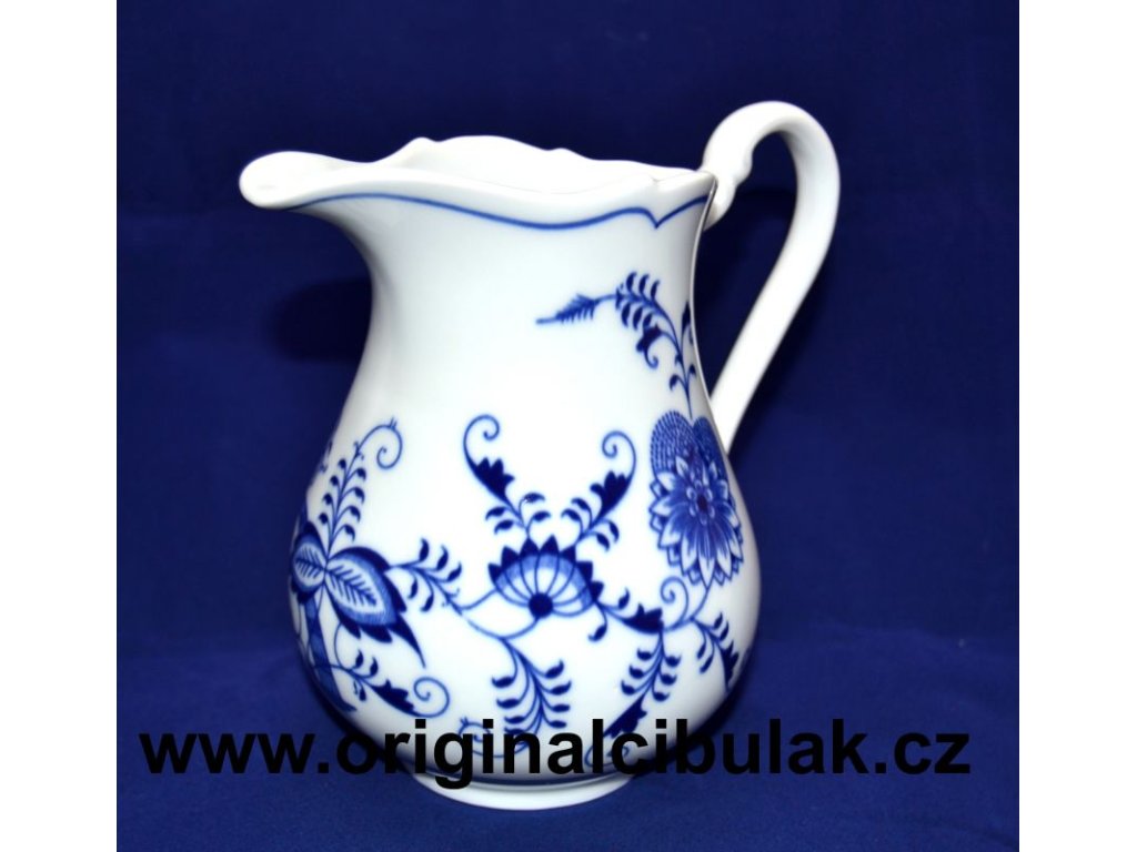 Cibulák Mliekovka vysoká 0,85 l  Originálny Český Porcelán Dubí 