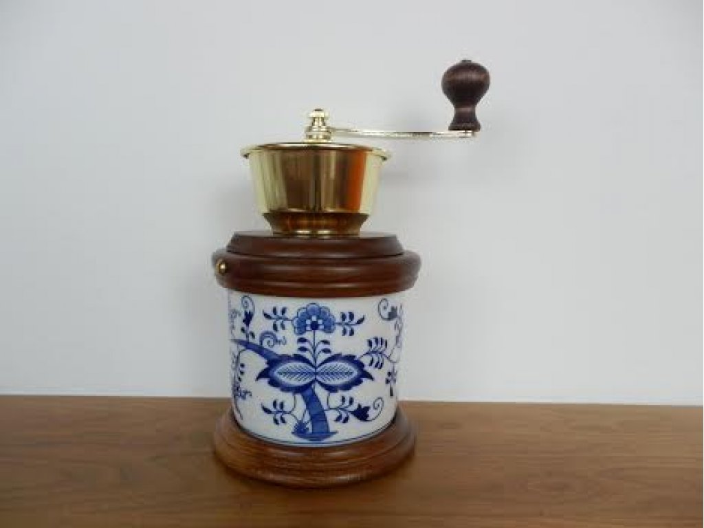 Cibulák mlynček na kávu Varák 24 cm cibulový porcelán, originálny cibulák Dubí 2. akosť