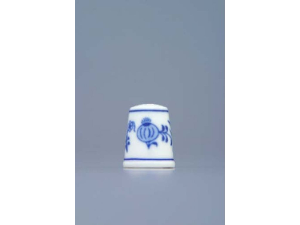 Cibulák Náprstek 2,7 cm originální cibulákový porcelán Dubí, cibulový vzor