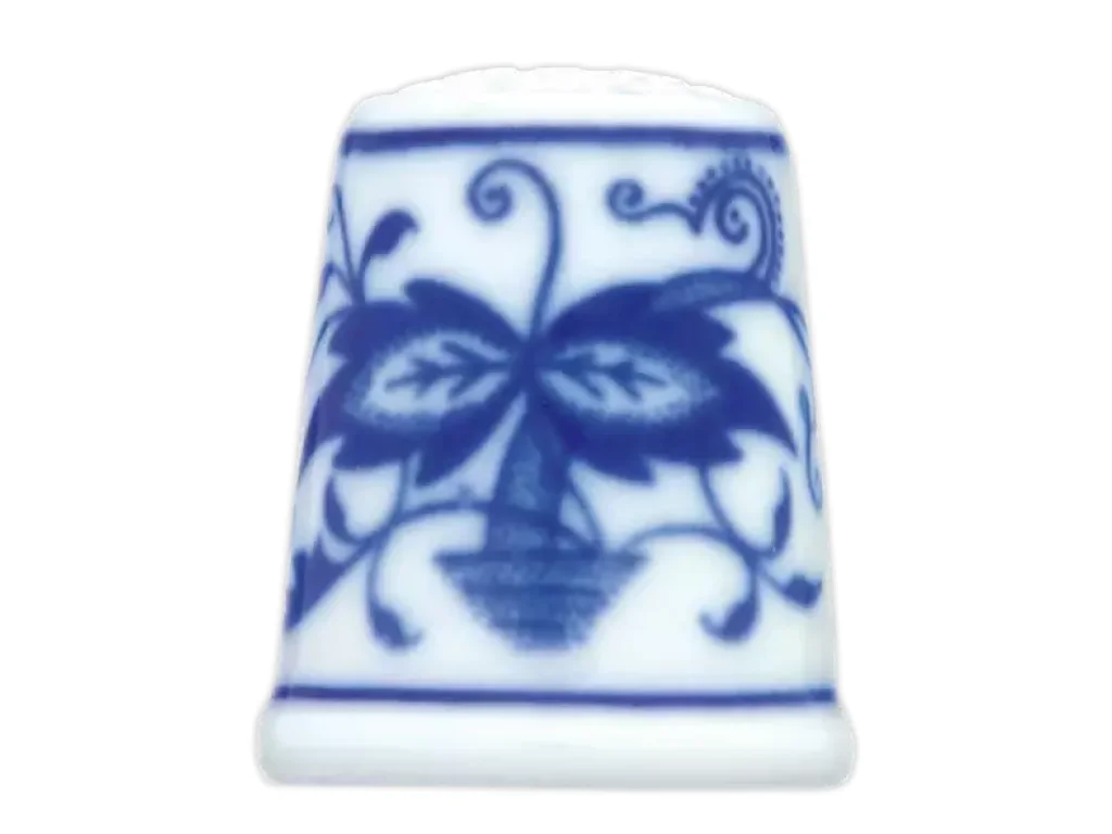 Cibulák Náprstek 2,7 cm originální cibulákový porcelán Dubí, cibulový vzor
