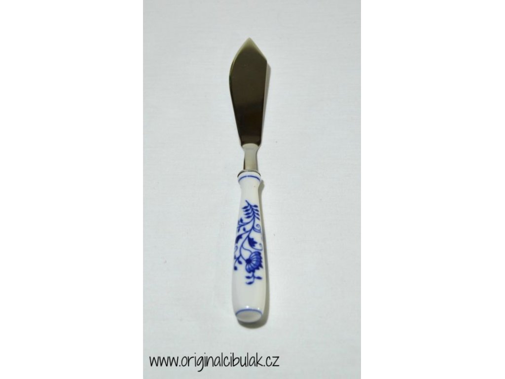 Onion pattern knife fish Original Bohemia porcelain from Dubi