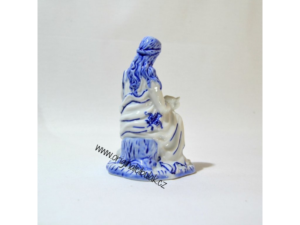 Cibulák Panenka Marie 12 cm originální cibulákový porcelán Dubí, cibulový vzor,