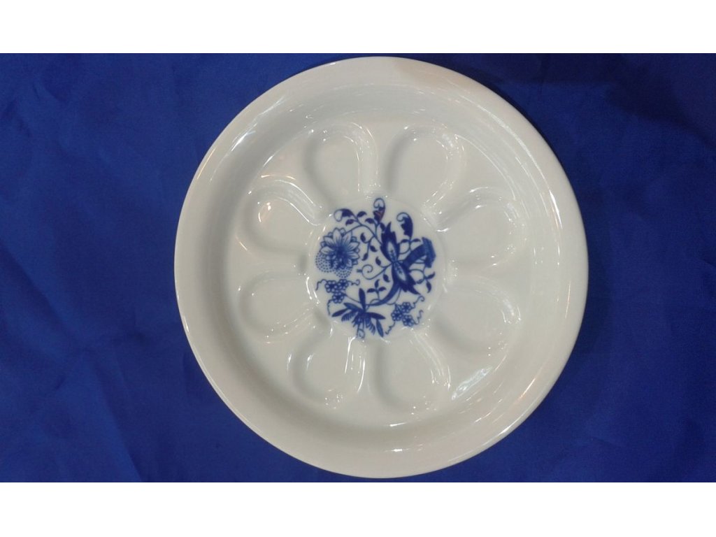 Cibulák pivní tácek 13 cm originální cibulákový porcelán Dubí, cibulový vzor,