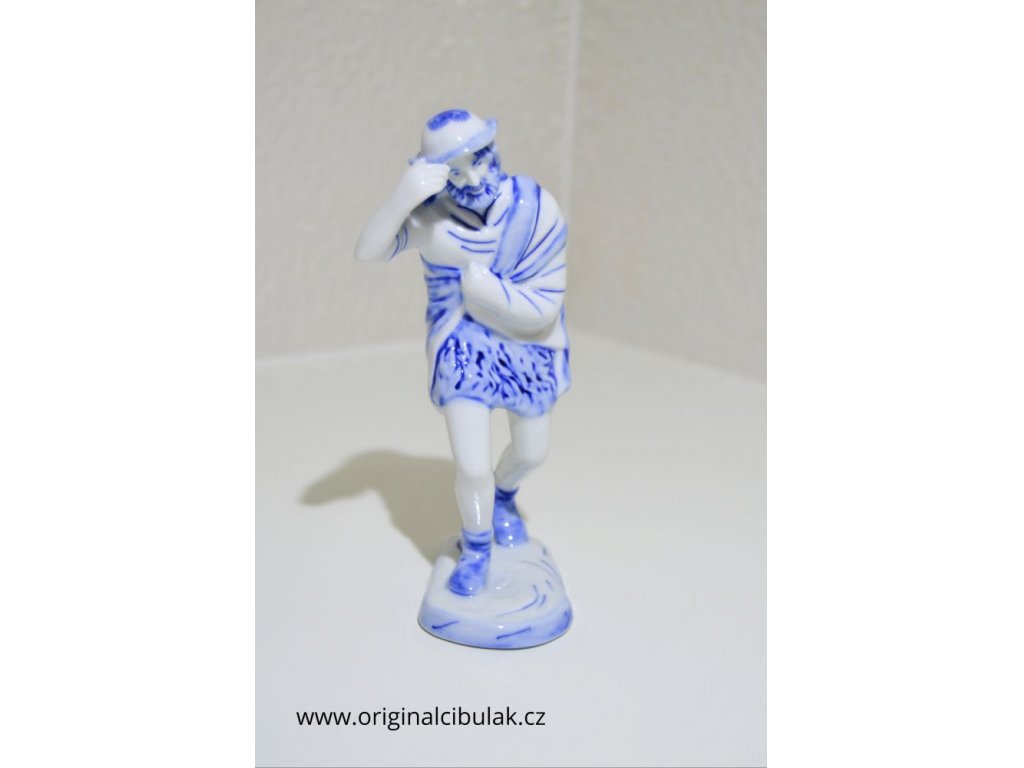 cibulák pocestný 17 cm originální český porcelán Dubí Royal Dux Bohemia