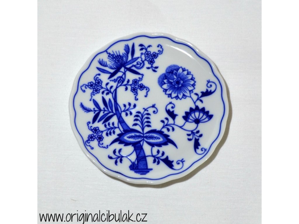 Cibulák podložka pod kanvicu  14,5 cm cibulový porcelán originálny cibulák Dubí