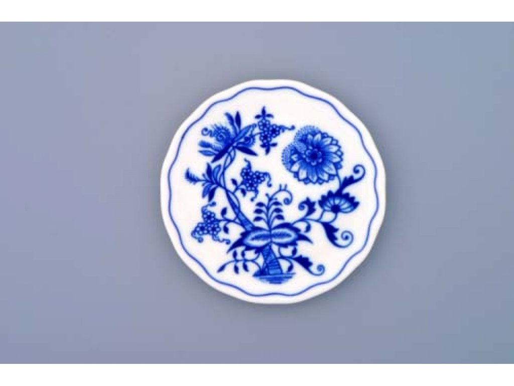 Cibulák podložka pod pohár 10 cm cibulový porcelán, originálny cibulák Dubí 2. akosť