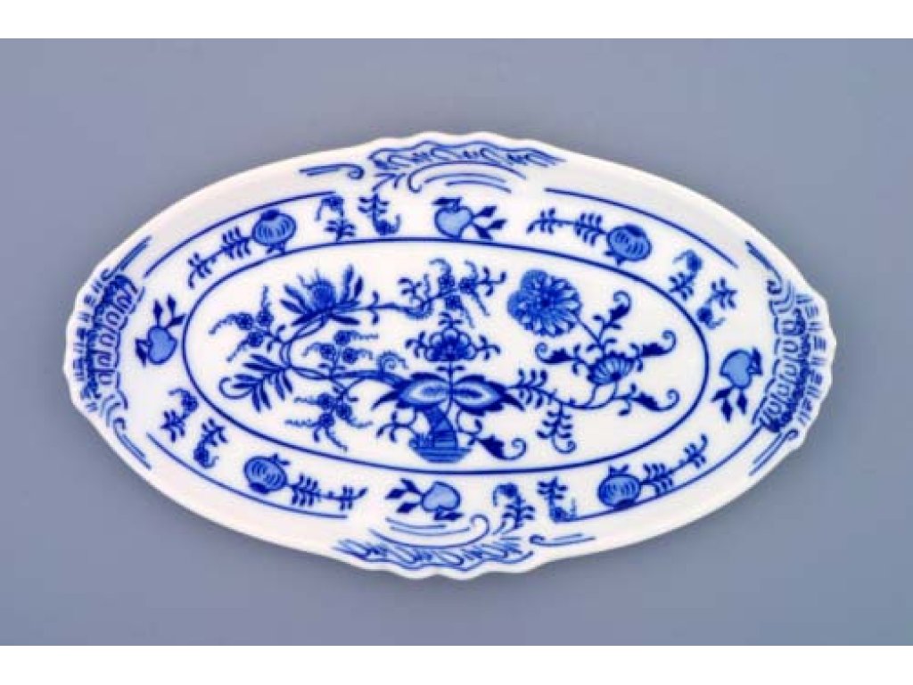 Cibulák Podnos oválný mini 20cm Originál Český porcelán Dubí 