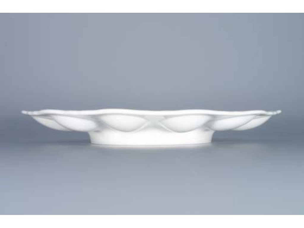 Cibulák podnos párty na vejce 24,3 cm originální cibulákový porcelán Dubí, cibulový vzor