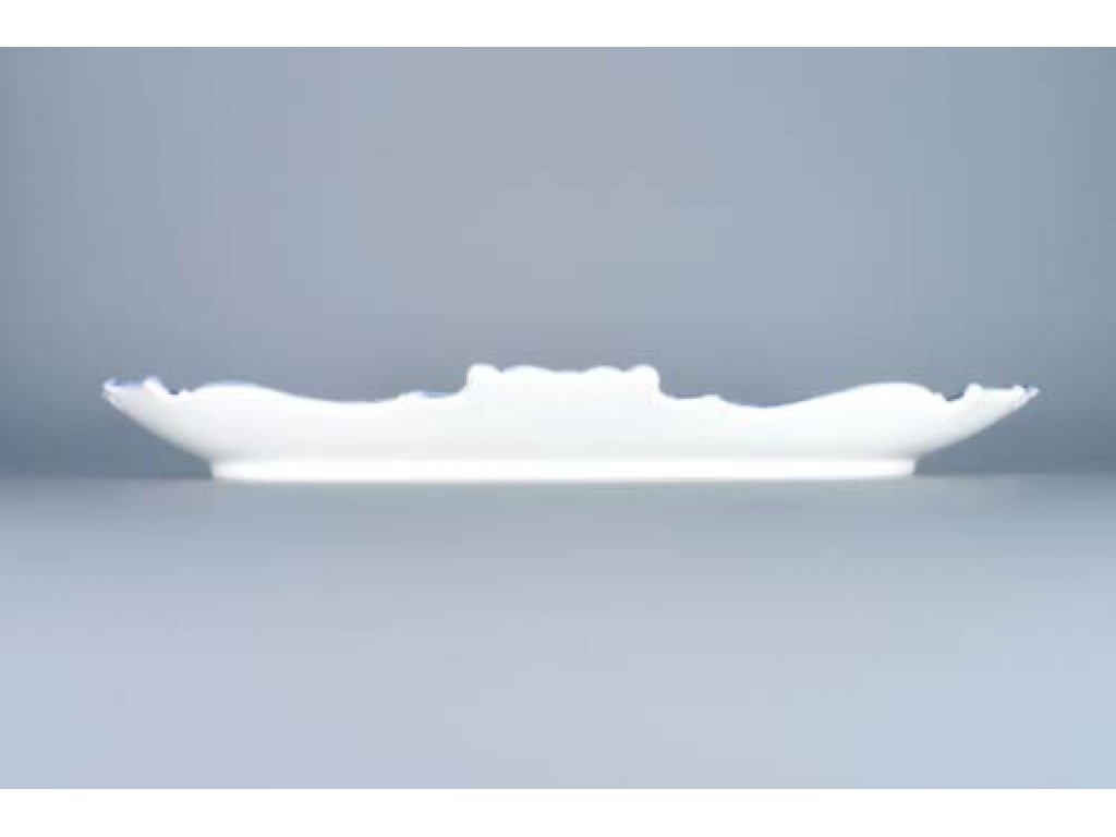 Cibulák podnos reliéfní 35 cm originální cibulákový porcelán Dubí, cibulový vzor,