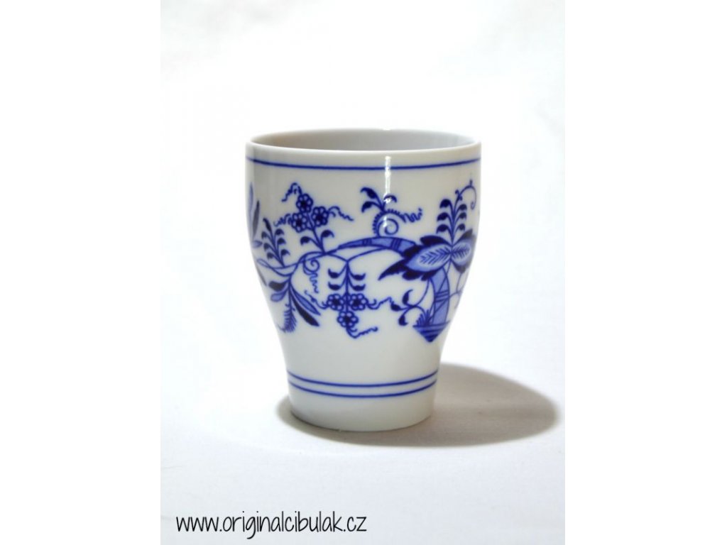 Zwiebelmuster Cup without Handle 0.25L, Original Bohemia Porcelain from Dubi