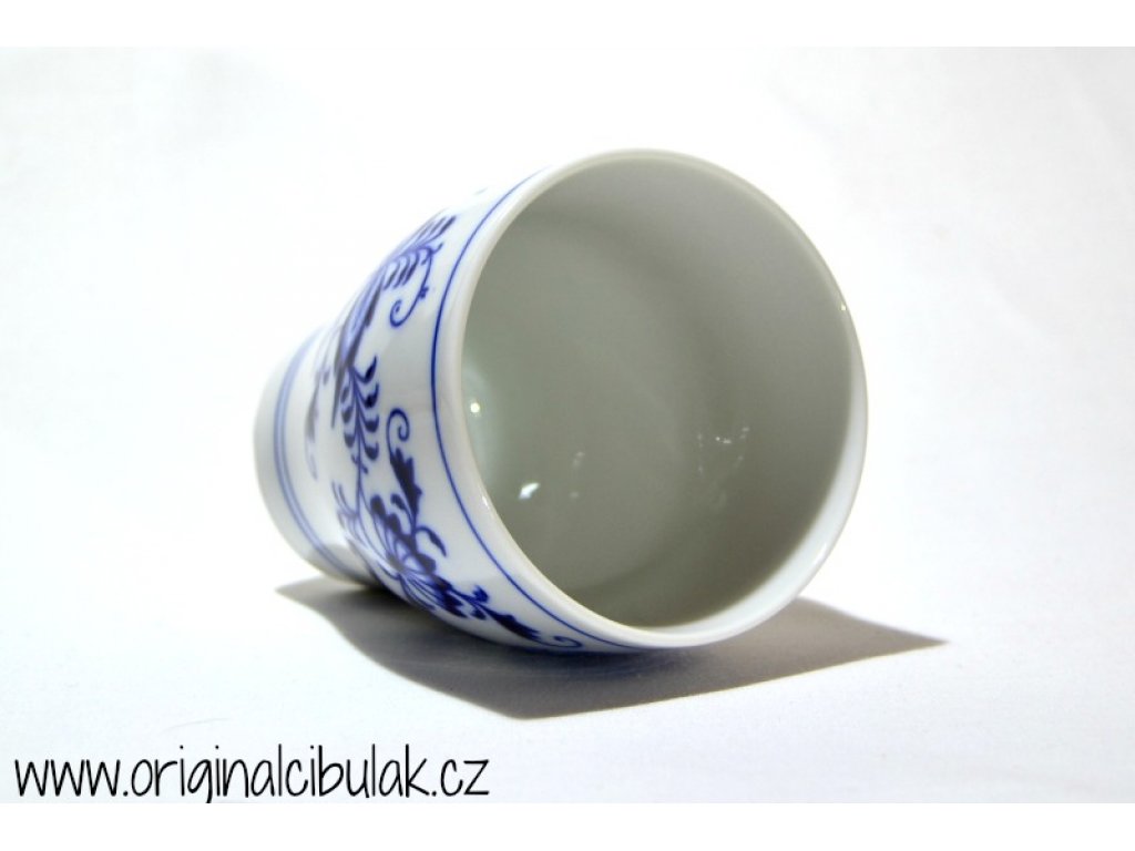 Zwiebelmuster Cup without Handle 0.25L, Original Bohemia Porcelain from Dubi