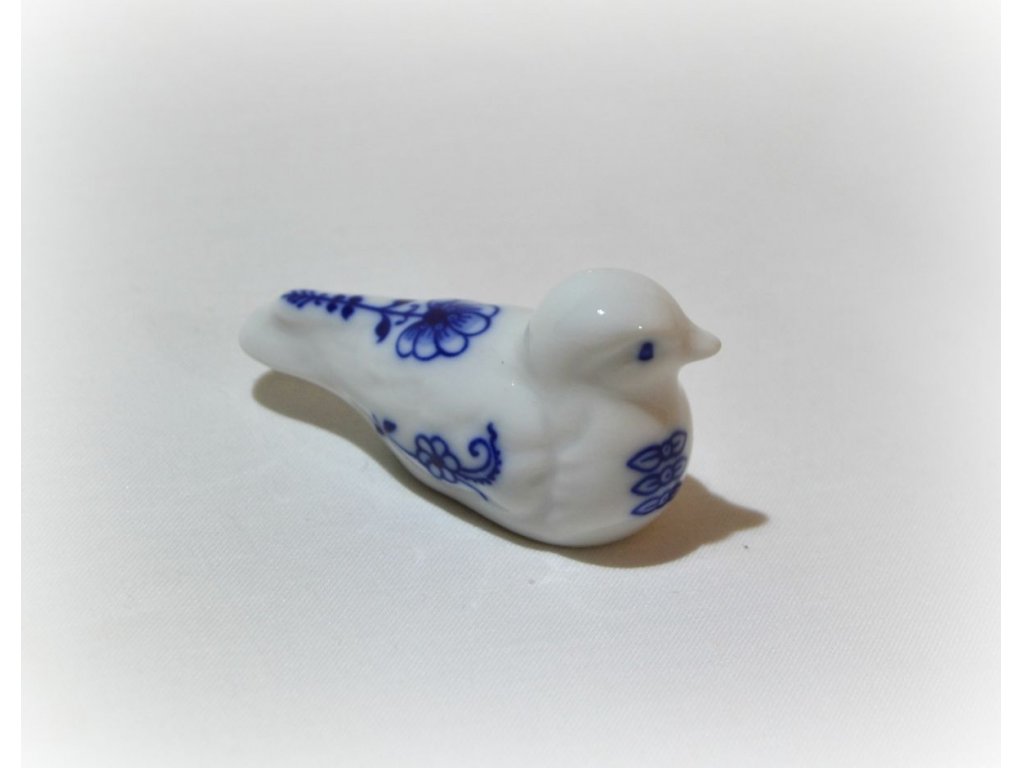 Cibulák vtáčik č. 2Leander cibulákový porcelán