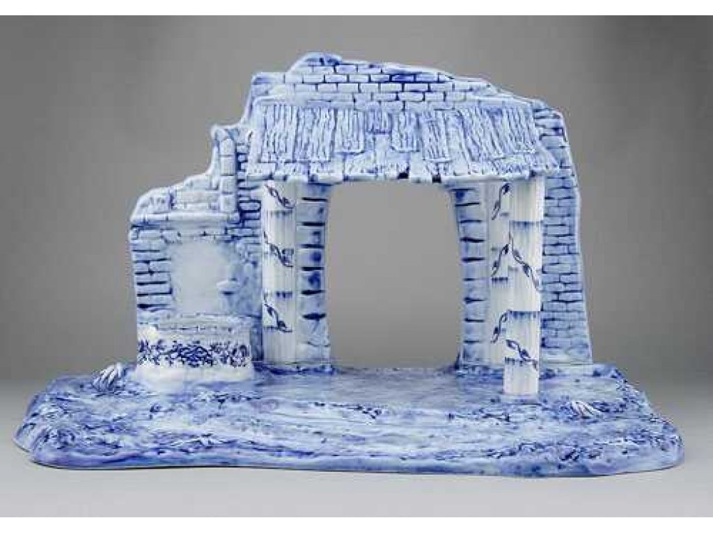 Cibulák salaš 54 cm cibulový porcelán, originálny cibulák Dubí  2. akosť