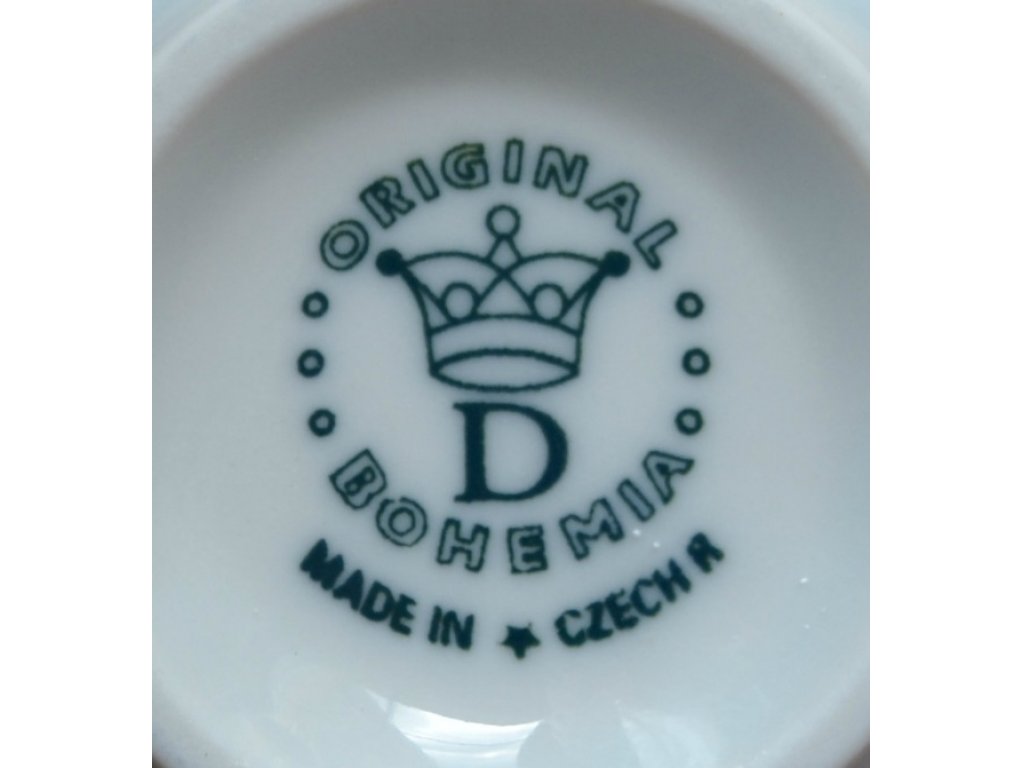 Cibulák šálka vysoká A 0,08 l originální český porcelán Dubí 2.jakost