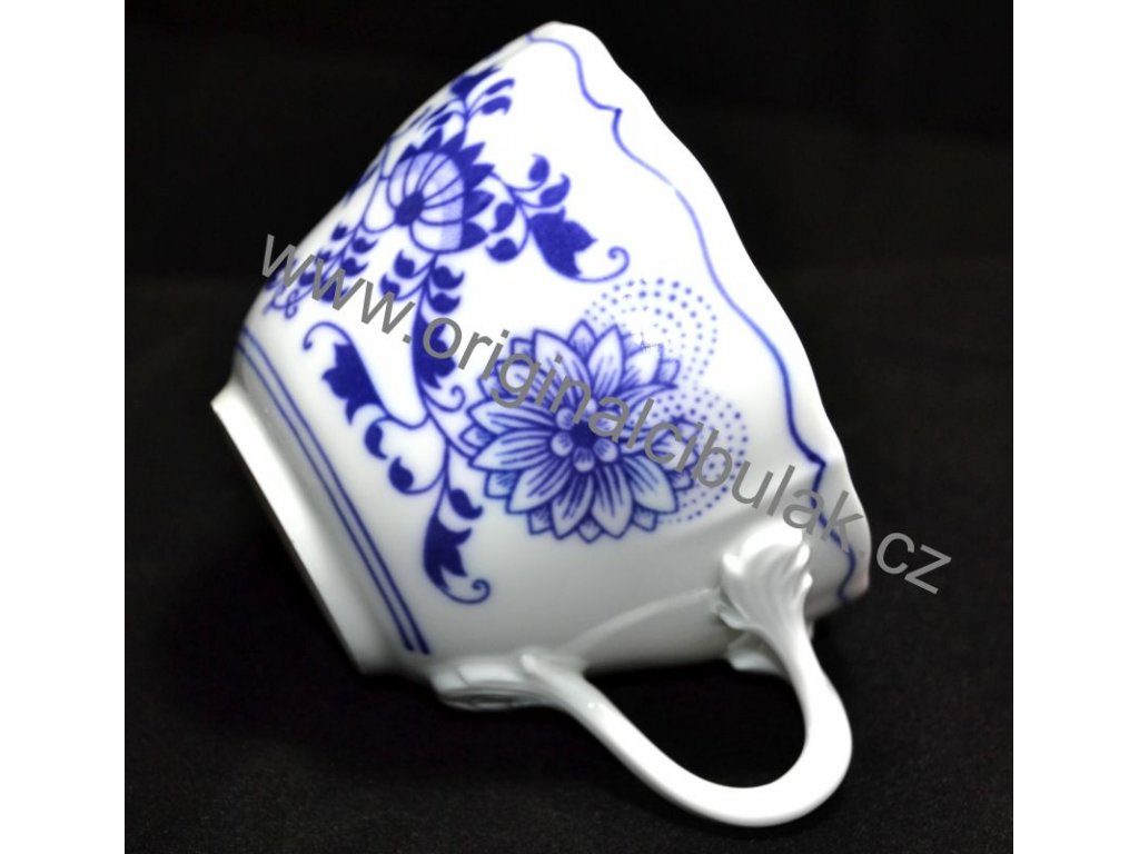 Cibulák šálek vysoký B 0,20 l originální cibulákový porcelán Dubí 2.jakost