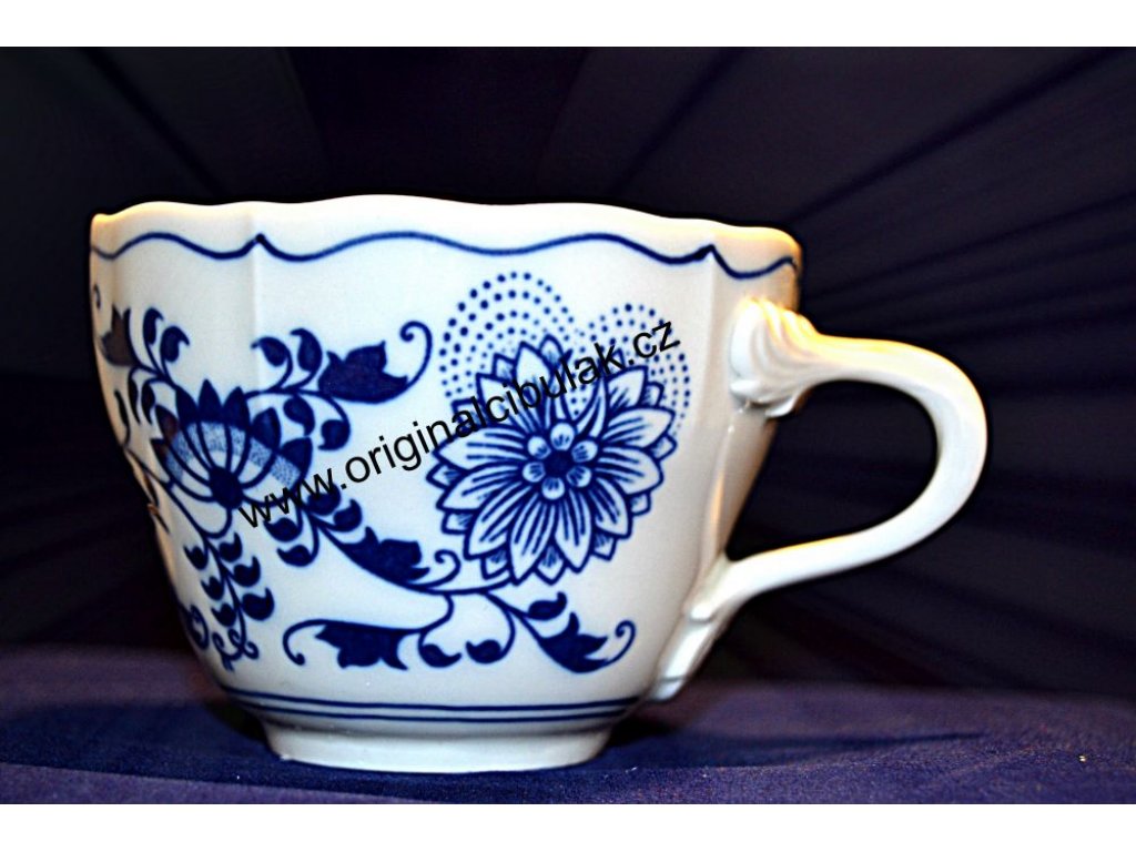 Zwiebelmuster Cup B 0.20L, Original Bohemia Porcelain from Dubi