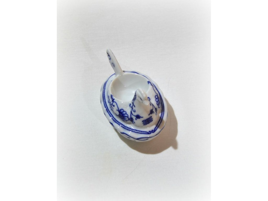 cibulák slepice - kalíšek na vejce Leander cibulákový porcelán