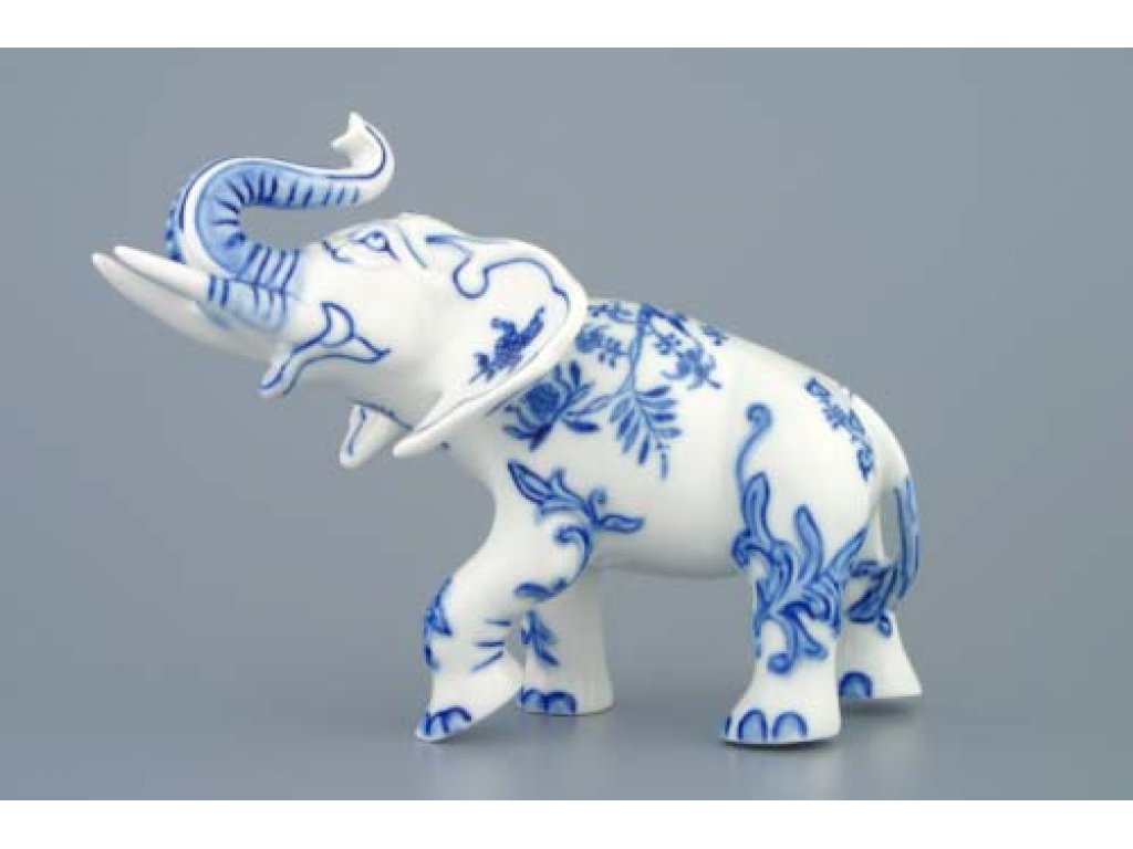 Zwiebelmuster Elephant II, Original Bohemia Porcelain from Dubi