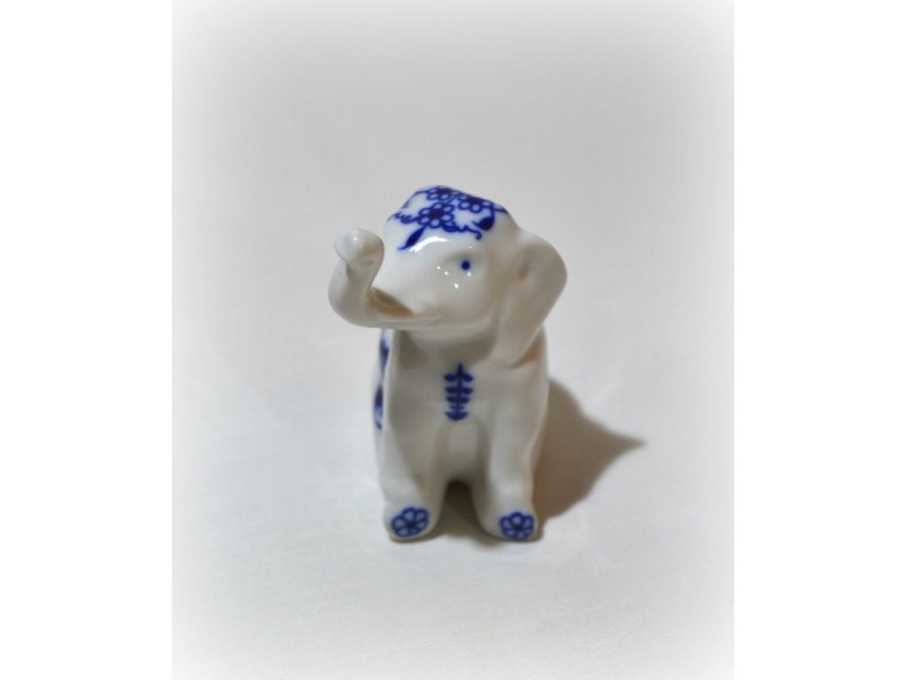 Cibulák slon Leander cibulákový porcelán