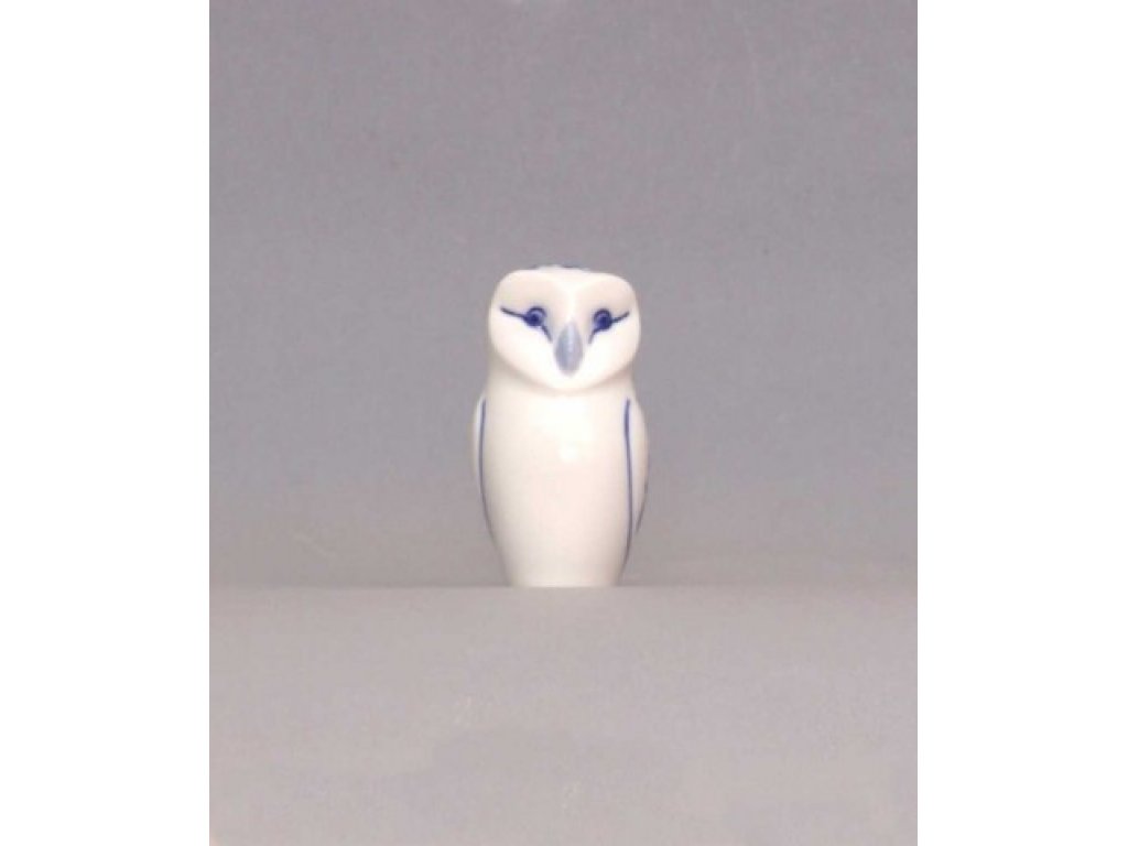 Zwiebelmuster Owl 7.6cm, Original Bohemia Porcelain from Dubi