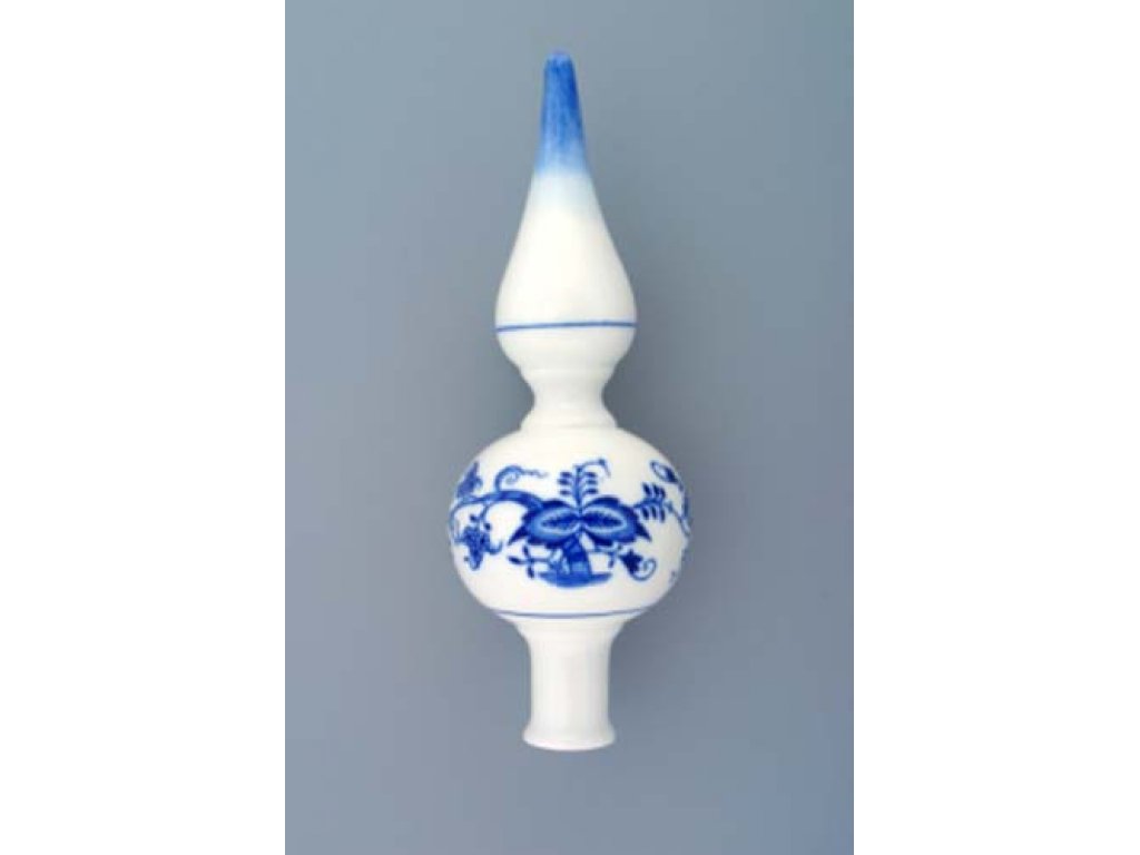 Zwiebelmuster Christmas Tree Tip 22cm, Original Bohemia Porcelain from  Dubi