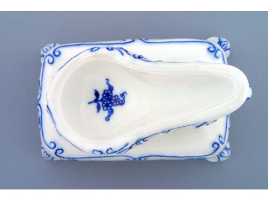 Cibulák stojánek na dýmku 11 cm originální cibulákový porcelán Dubí, cibulový vzor,