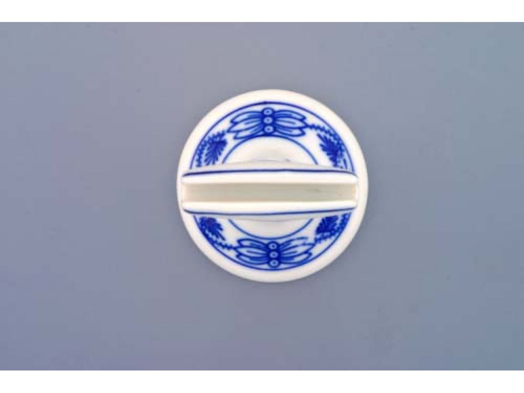 Cibulák stojánek na jmenovky 7 cm originální cibulákový porcelán Dubí, cibulový vzor,