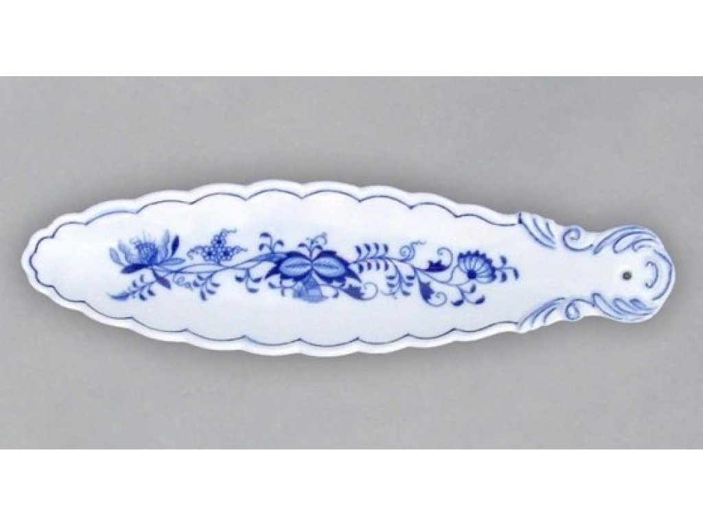 Cibulák stojánek na vonnou tyčinku 21,7 cm originální cibulákový porcelán Dubí, cibulový vzor,