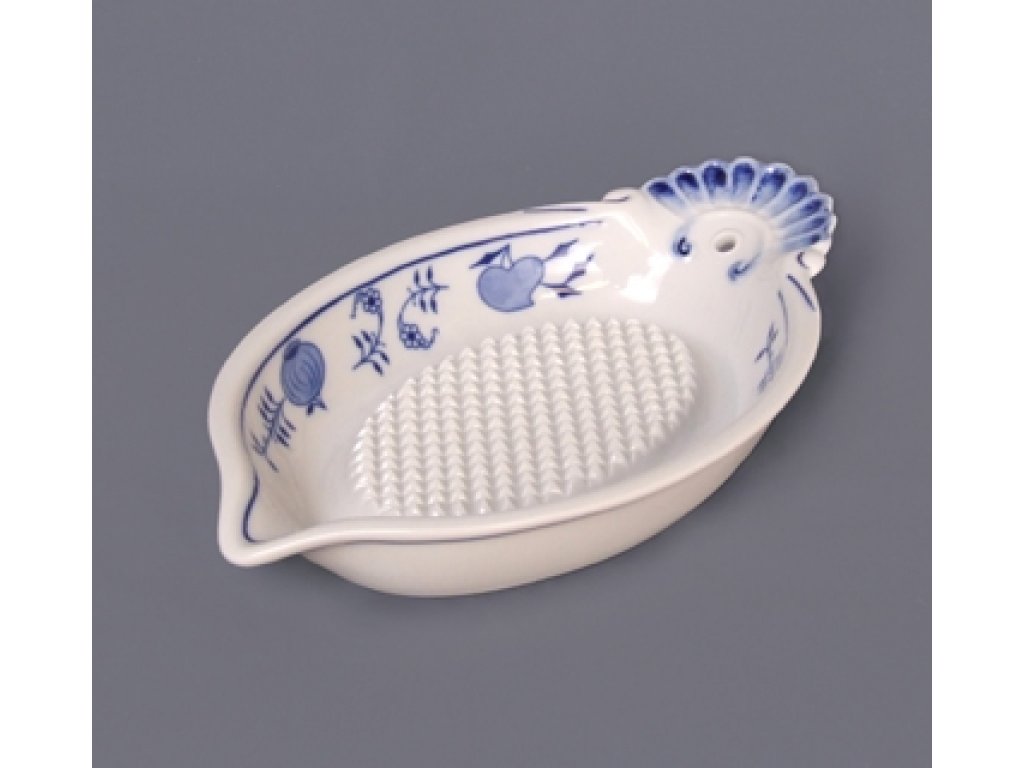 Zwiebelmuster Grater For Apples, Original Bohemia Porcelain from Dubi