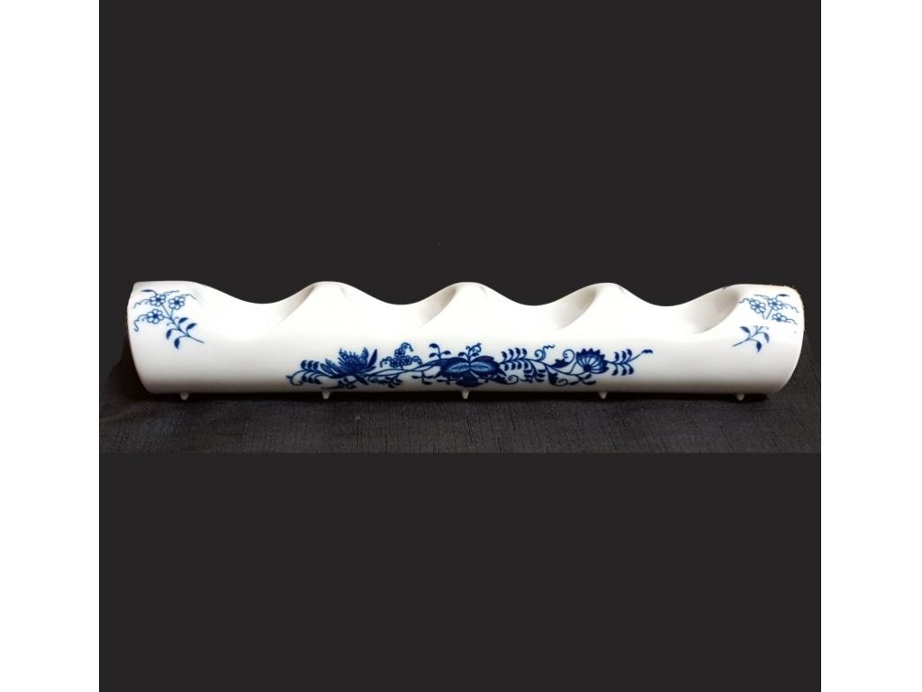 Zwiebelmuster Adventsleuchter gerader Korpus 30,5cm x 5,2cm 440g Original Bohemia Porzellan Dubi Karlsbader