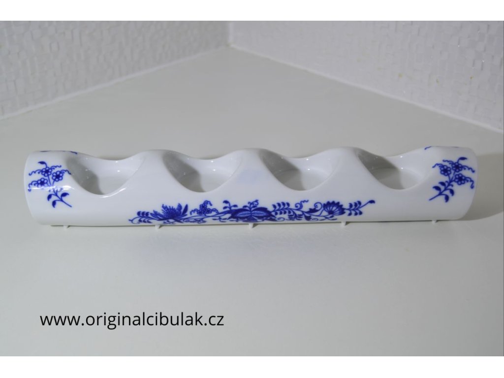 Zwiebelmuster Adventsleuchter gerader Korpus 30,5cm x 5,2cm 440g Original Bohemia Porzellan Dubi Karlsbader