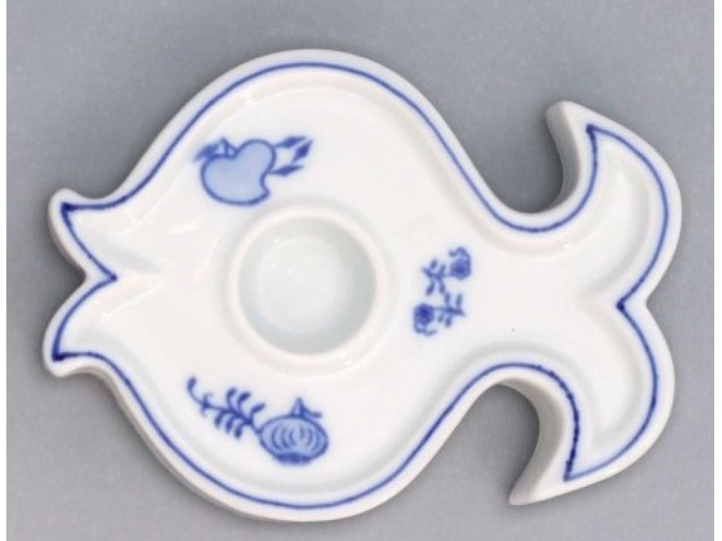 Cibulák Svícen ryba 9,2cm 110g Originál Český porcelán Dubí 