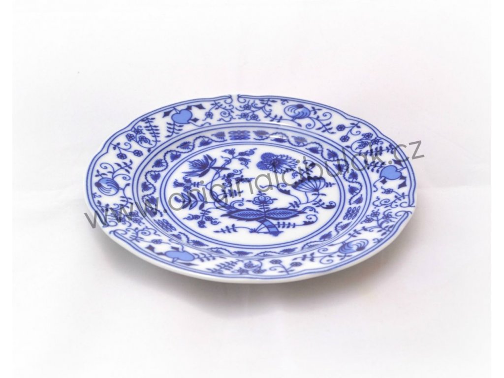 Cibulák tanier plytký Leander 24 cm cibulákový porcelán