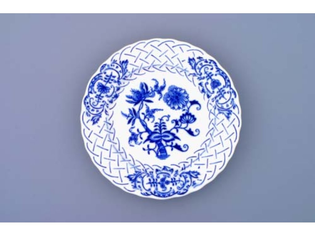 Zwiebelmuster Embossed plate 15cm Original Blue Onion Pattern Bohemia from Dubi 