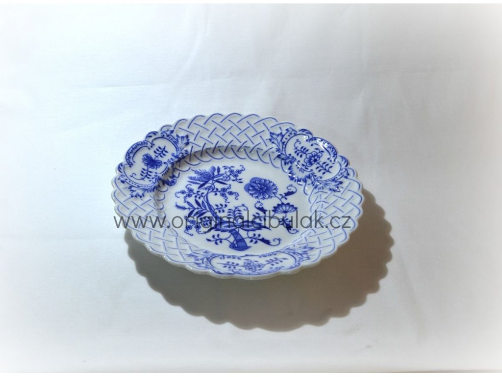 Cibulák tanier reliéfny 27 cm cibulový porcelán originálny cibulák Dubí