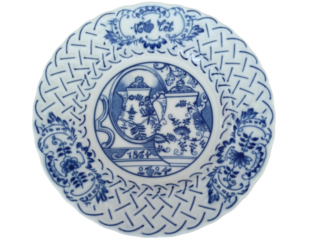 Cibulák tanier výročný 2024 18 cm český porcelán Dubí