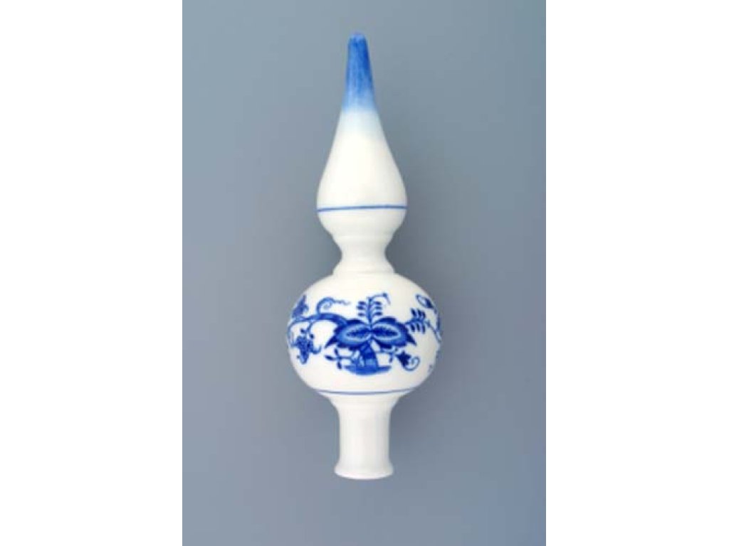 Cibulák Vánoční špička hladká 22x7,7cm 160g Originál Český porcelán Dubí