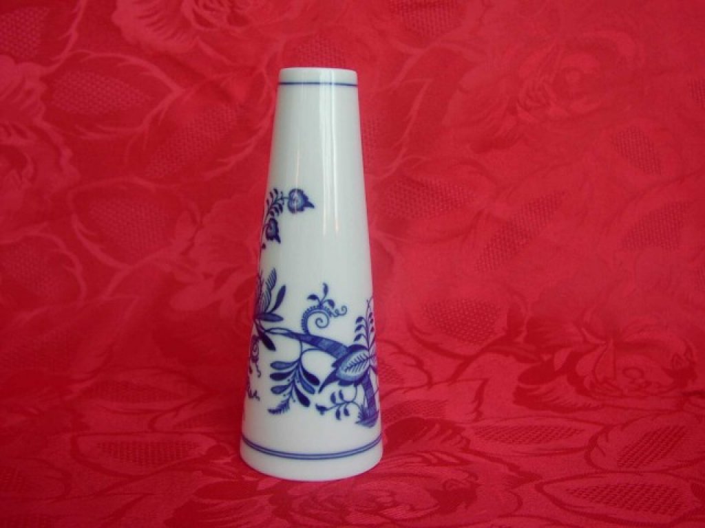 Cibulák Váza úzká 15 cm originální cibulákový porcelán Dubí, cibulový vzor,