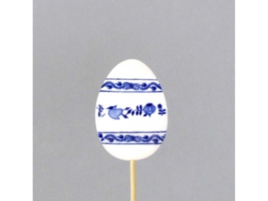 Onion Easter egg ornament 29cm, original Dubí porcelain, onion pattern,