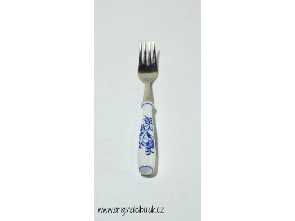 Onion pattern fish fork Original Bohemia porcelain from Dubi