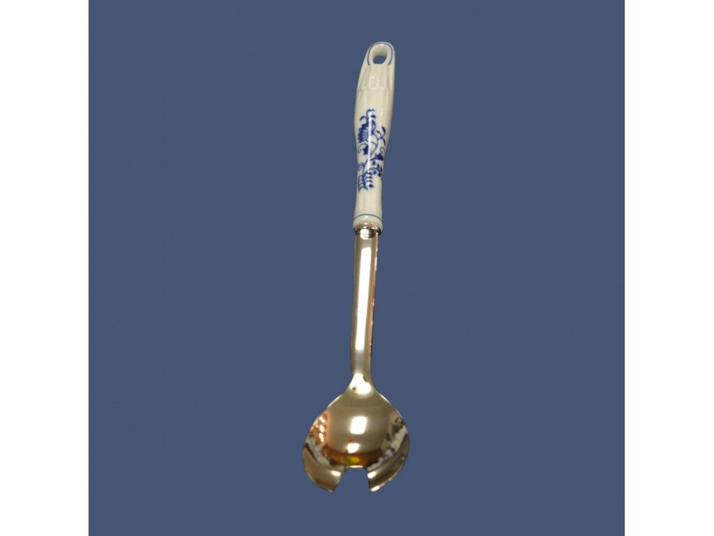 Zwiebelmuster Salad fork, hanging, embossed, 32cm Original Blue Onion Pattern Bohemia from Dubi 