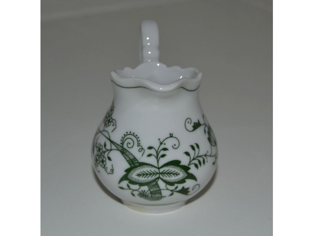 Cibulák zelený mlékovka vysoká 0,08 l český porcelán Dubí